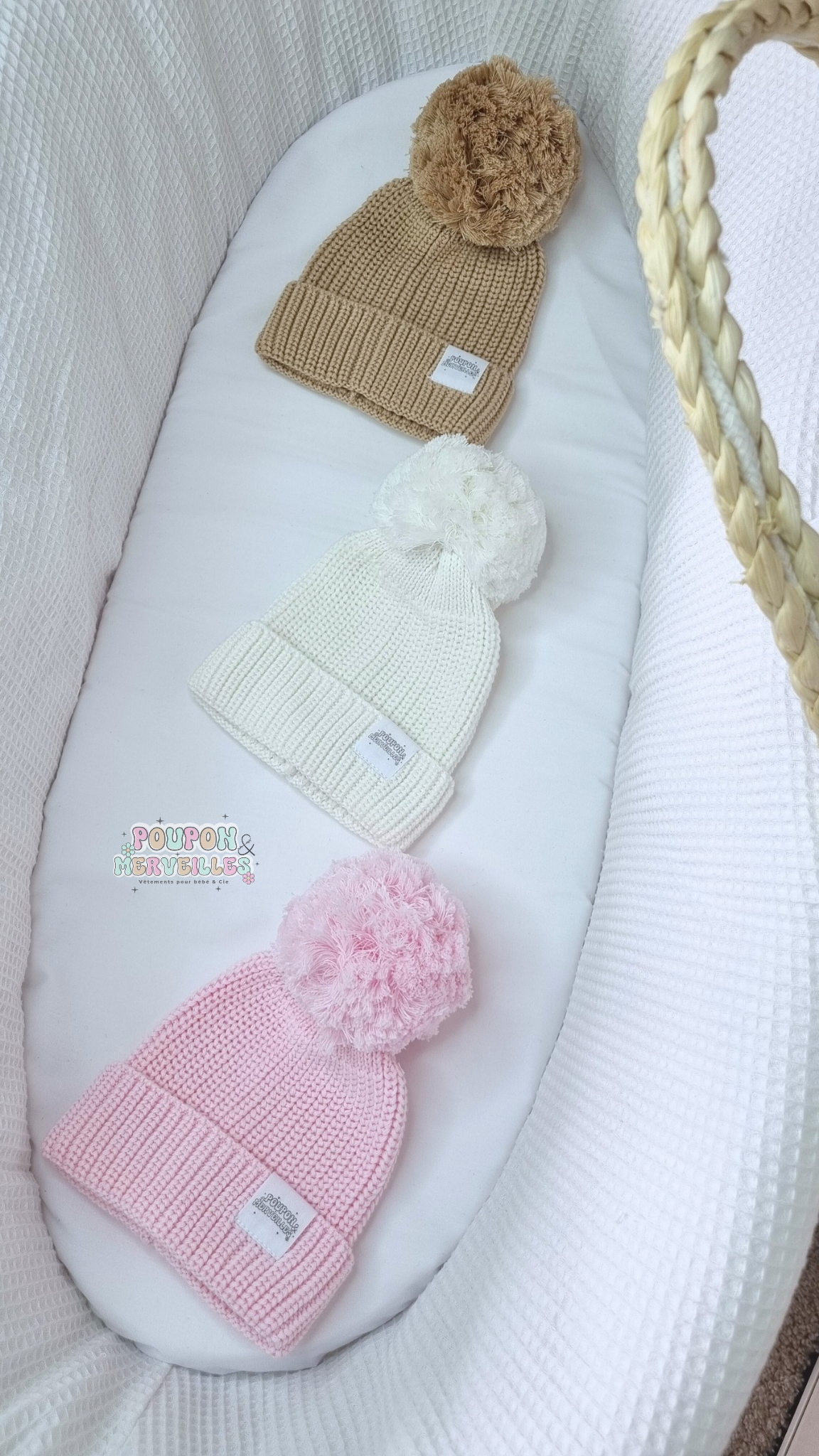 Bonnet en tricot bébé