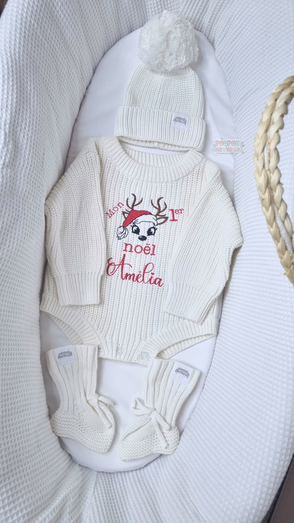 Coffret Naissance Noël | Ensemble Barboteuse