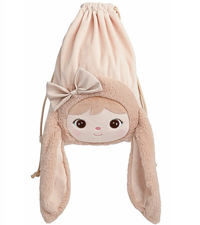 Sac pochon lapin beige