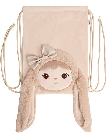 Sac pochon lapin beige