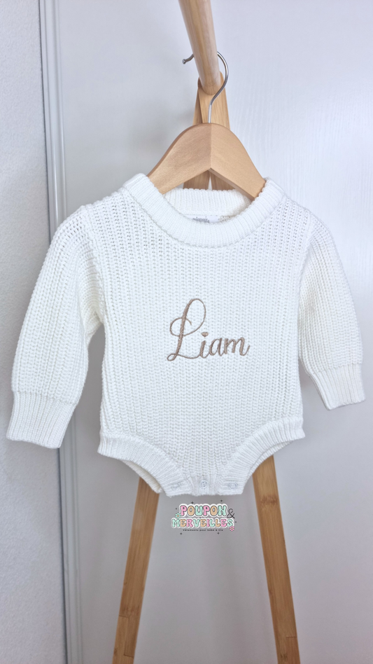 Barboteuse personnalisée en maille