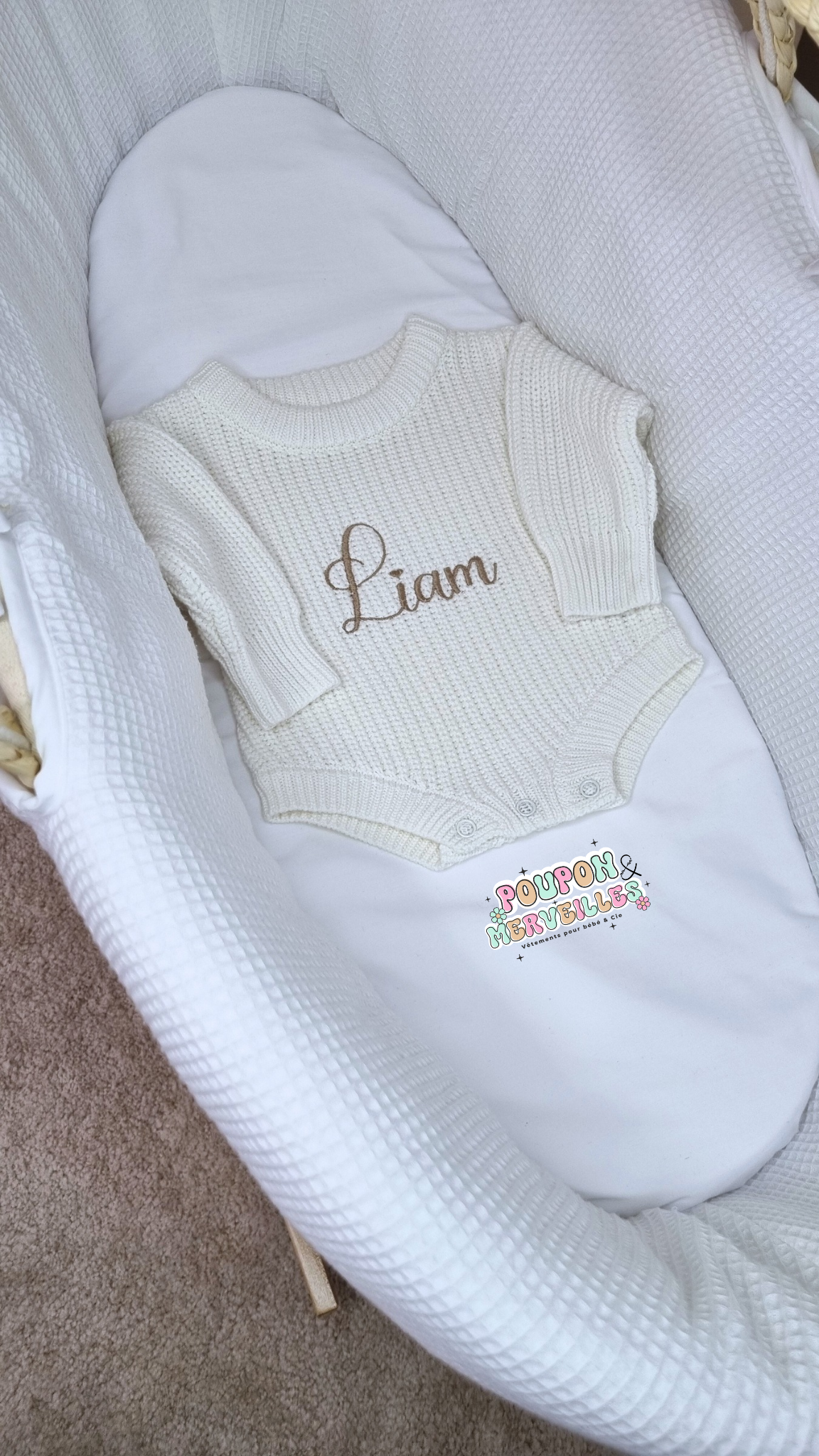 Barboteuse personnalisée en maille