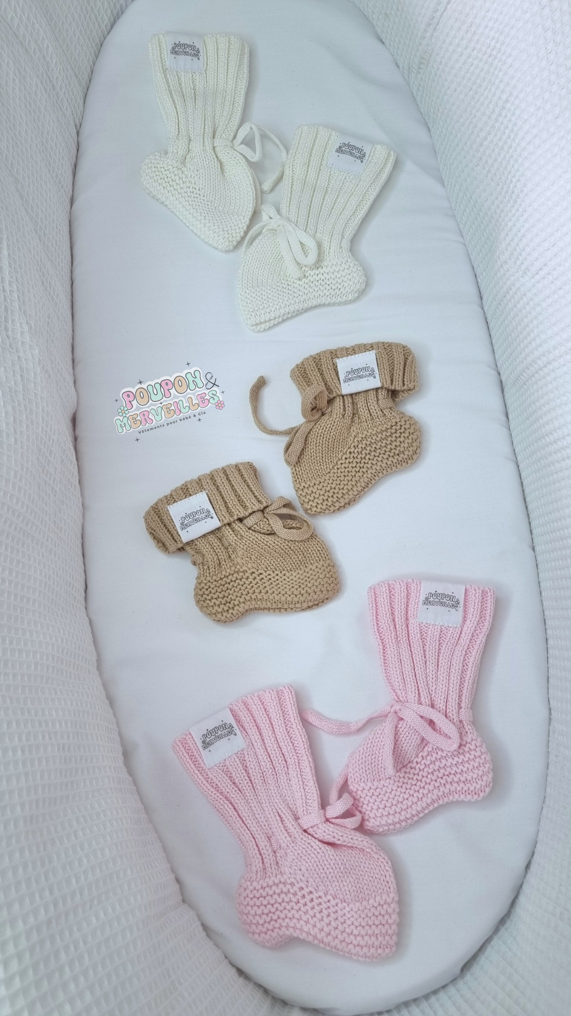Chaussette en tricot bébé