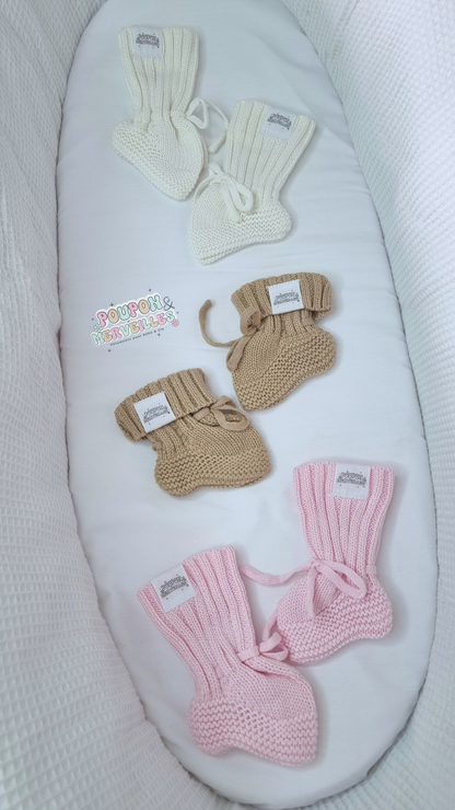 Chaussette en tricot bébé